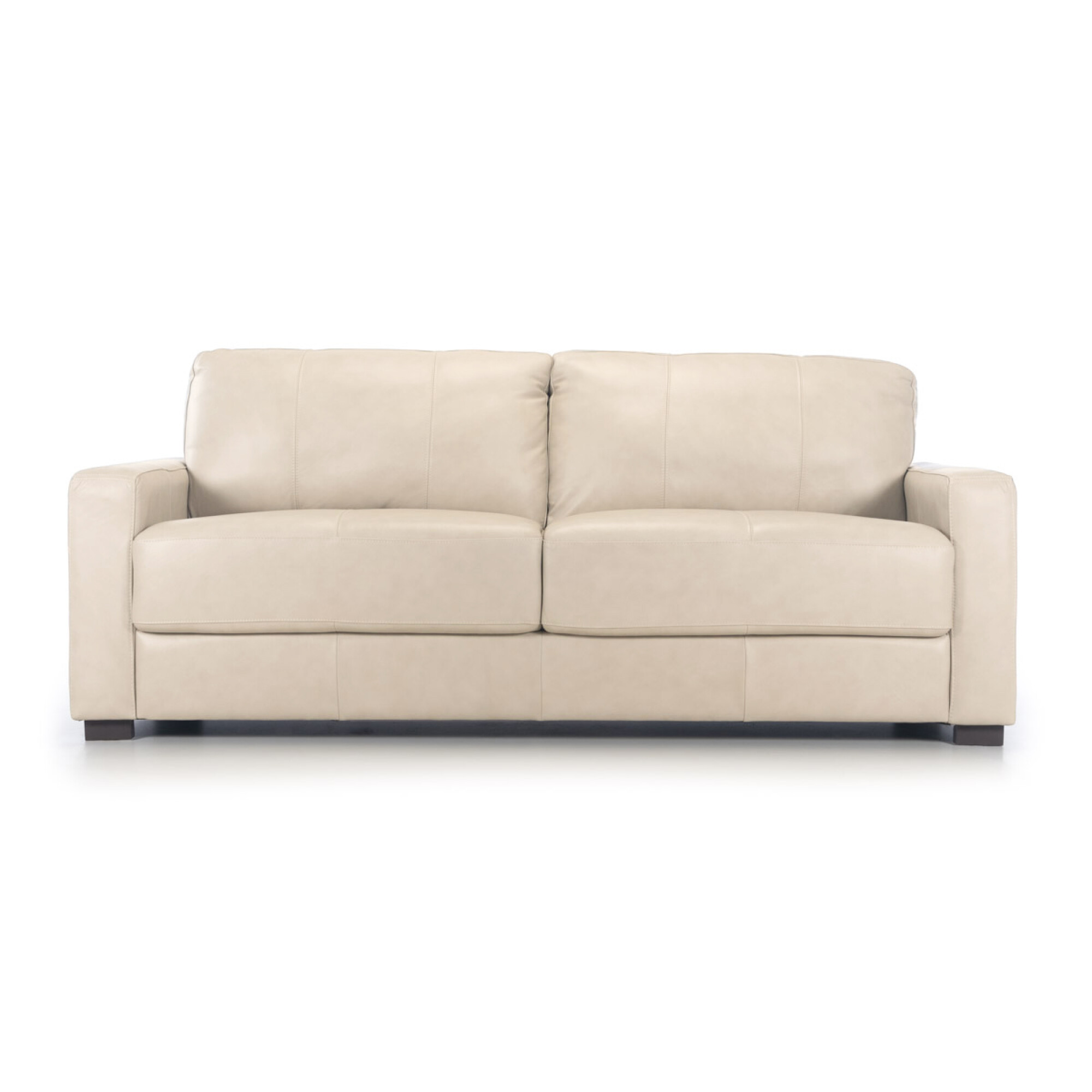 Sofá Bolton Cuero Básico 3 cuerpos Arena — NYR Uruguay