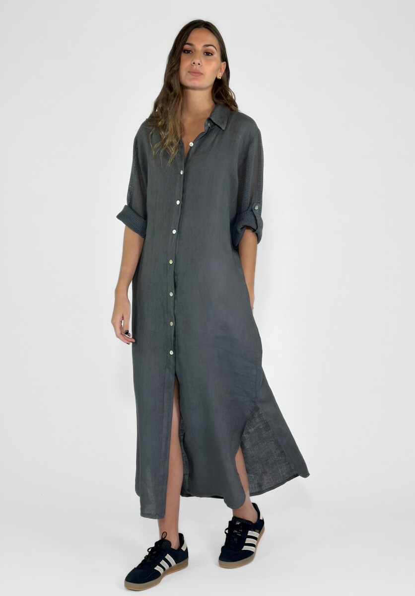 VESTIDO VENETO - GRIS 