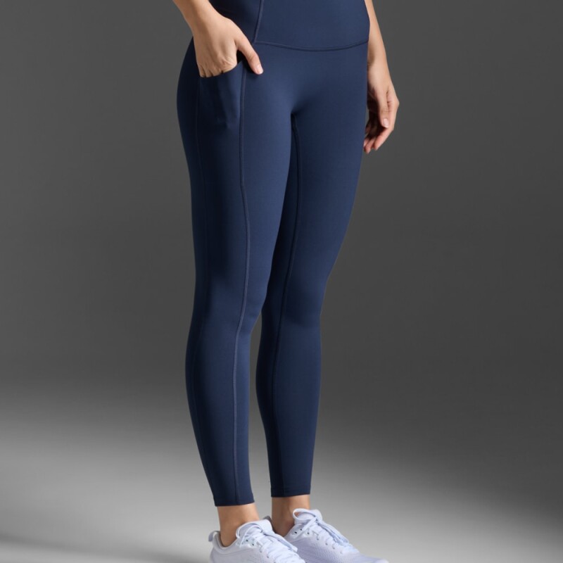 Legging Training Form Stash Hi-Rise Compression Tights Mujer Midnight/white