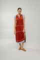 VESTIDO STRIPE Terracota Y