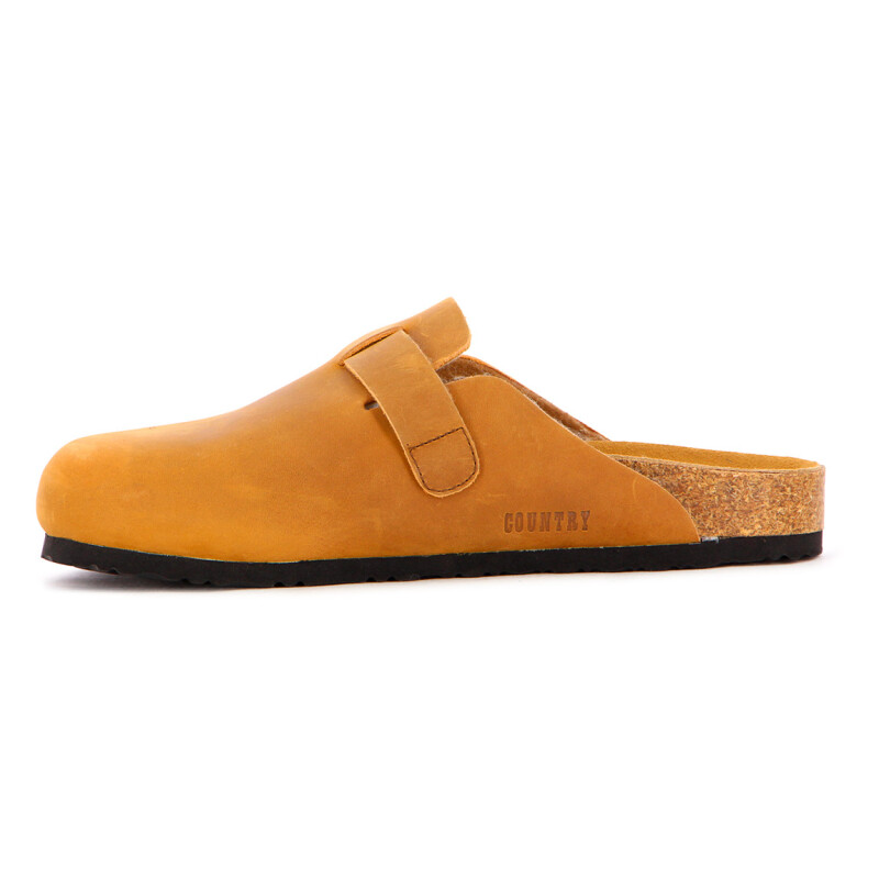 Country Zueco De Hombre C/ Hebilla - Marron Claro Marron Claro