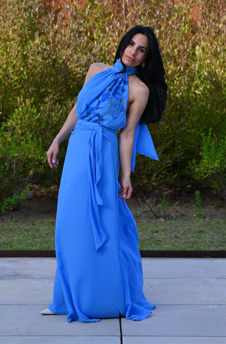 Vestido Maila - Celeste 