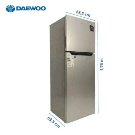 Refrigerador Inverter Daewoo Heladera de 332 Lts Frio Seco Color gris