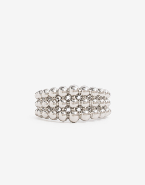 Brazaletes Metal Brazaletes, Metal Balls - Plateado Rodio