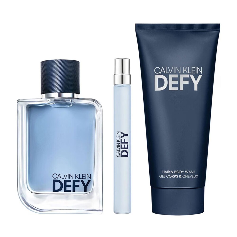Calvin Klein Estuche de Regalo Defy Eau de Toilette 100 ml + 10ml + Gel de Ducha 100ml - Masculino Calvin Klein Estuche de Regalo Defy Eau de Toilette 100 ml + 10ml + Gel de Ducha 100ml - Masculino