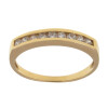 Anillo medio sin fin Chana chico en oro amarillo 18k con circonias Anillo medio sin fin Chana chico en oro amarillo 18k con circonias