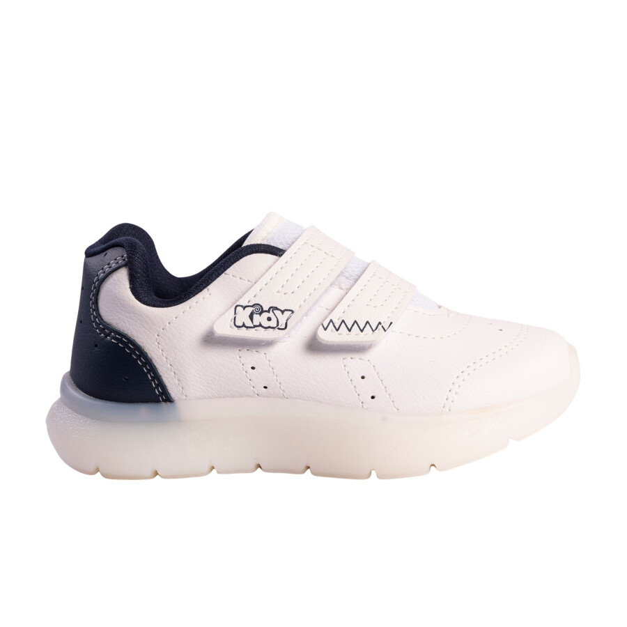 KIDY TENIS FLEX LIGHT BRANCO/MAR