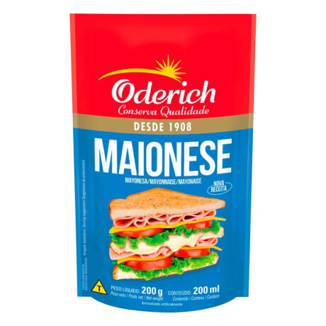 MAYONESA ODERICH D/P 200G MAYONESA ODERICH D/P 200G