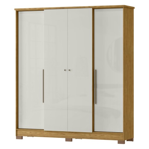 Ropero Armario 4 Puertas 2 Cajones 1 Perchero y Estantería - Marruecos / Blanco Off White Ropero Armario 4 Puertas 2 Cajones 1 Perchero y Estantería - Marruecos / Blanco Off White