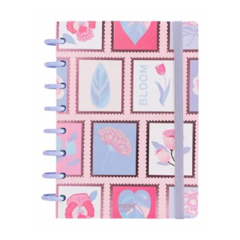 Cuaderno Con Discos Mooving Tapa Dura A5 Bloom
