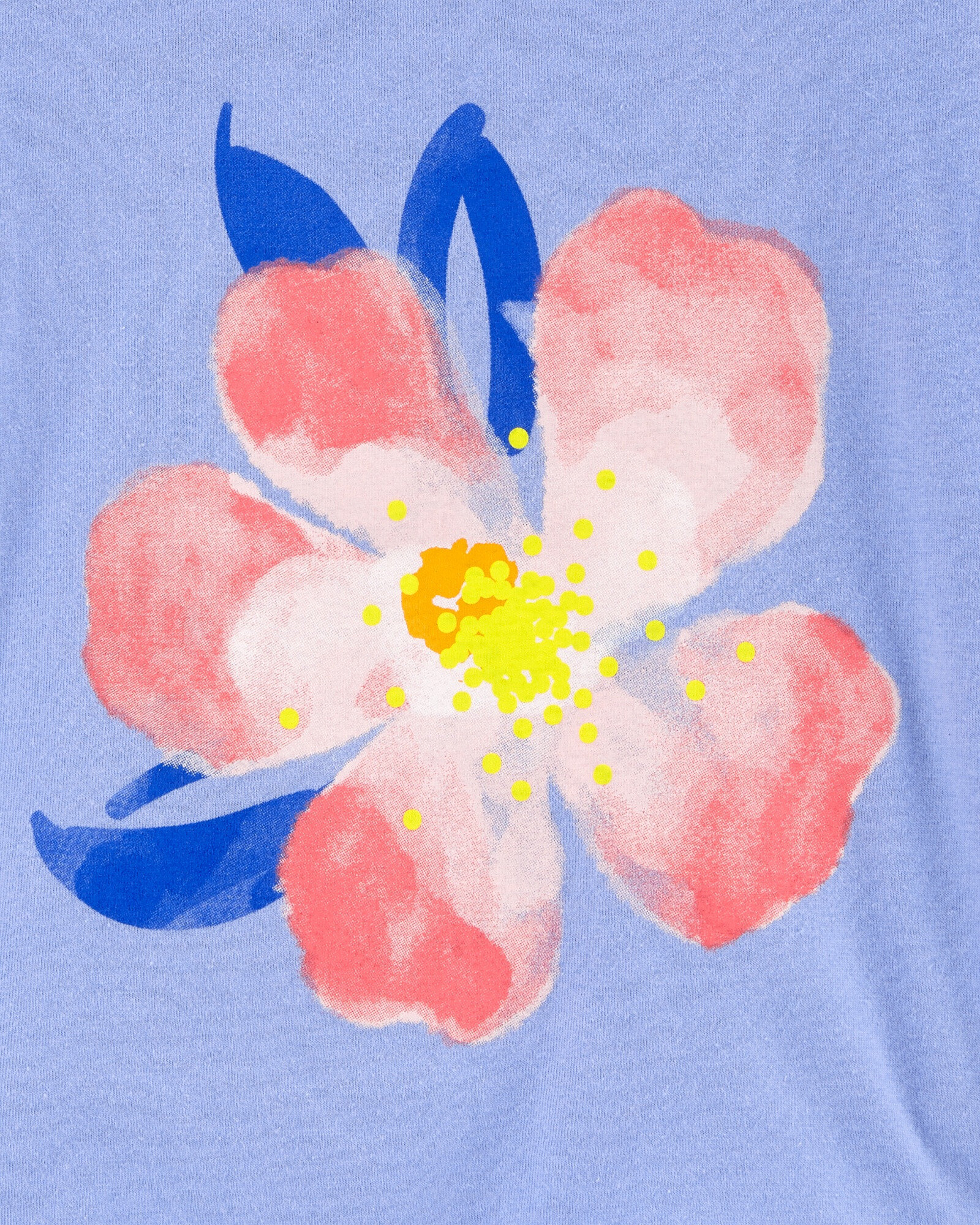 Remera de jersey manga corta estampa flores 0