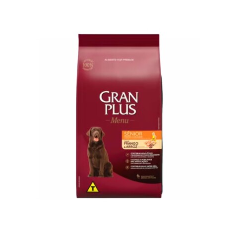 Gran Plus Perro Senior Med/Gde Pollo y Arroz 15 kg Gran Plus Perro Senior Med/Gde Pollo y Arroz 15 kg