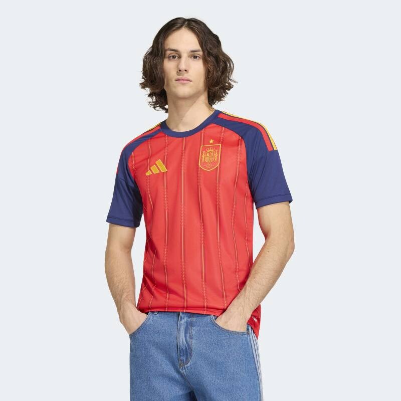 Camiseta Adidas Primera Equipación España 26 Rojo