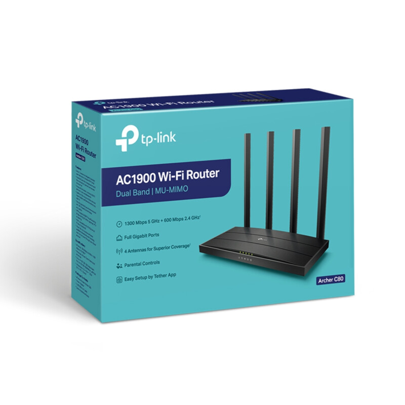 Router Inalámbrico Tp-Link Archer C80 Dual Band Ac1900 Router Inalámbrico Tp-Link Archer C80 Dual Band Ac1900