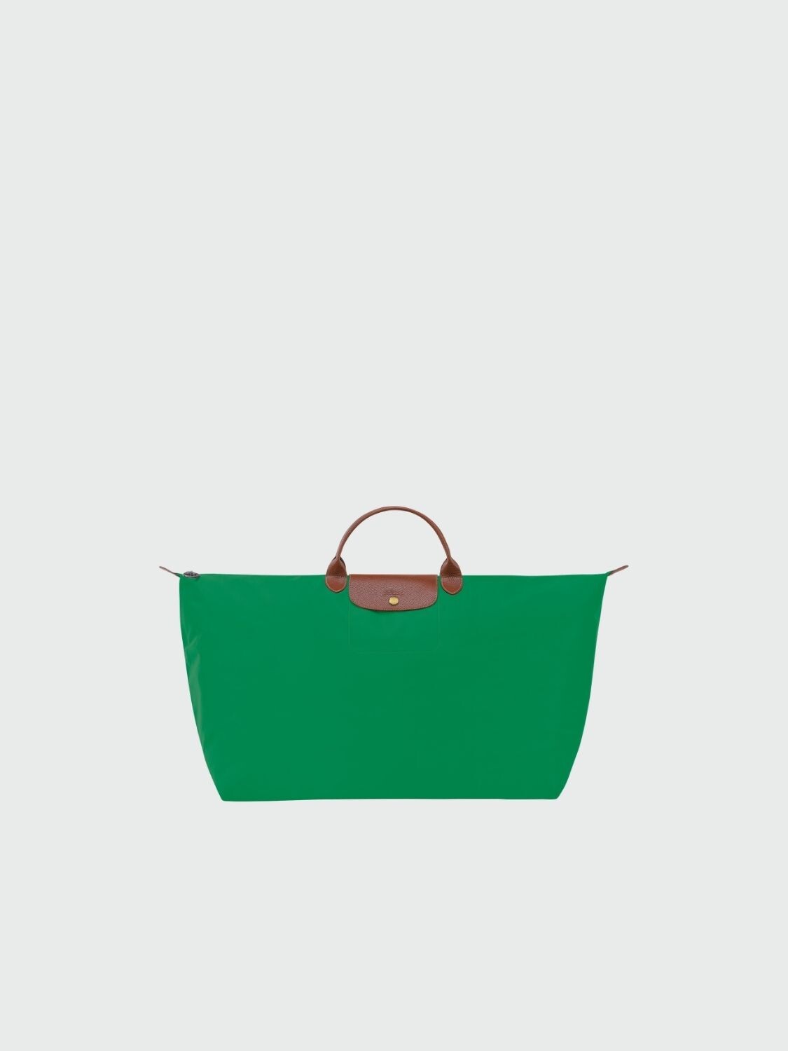 Longchamp -Bolso de viaje plegable con cierre y asa corta, Le pliage Verde