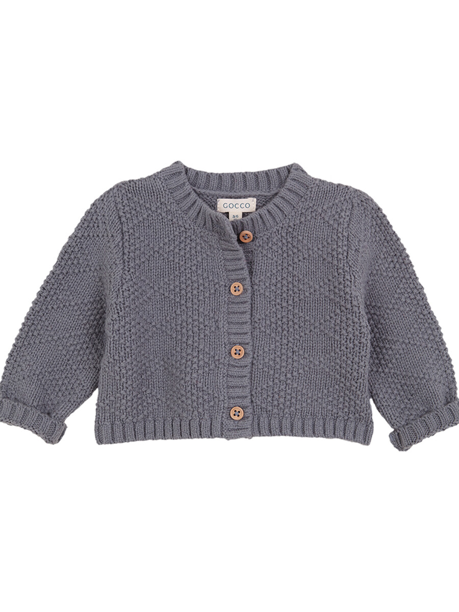 Chaqueta Punto Especial Azulado