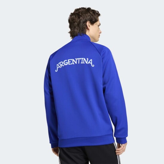 Campera Adidas Deportiva Argentina Originals. Azul