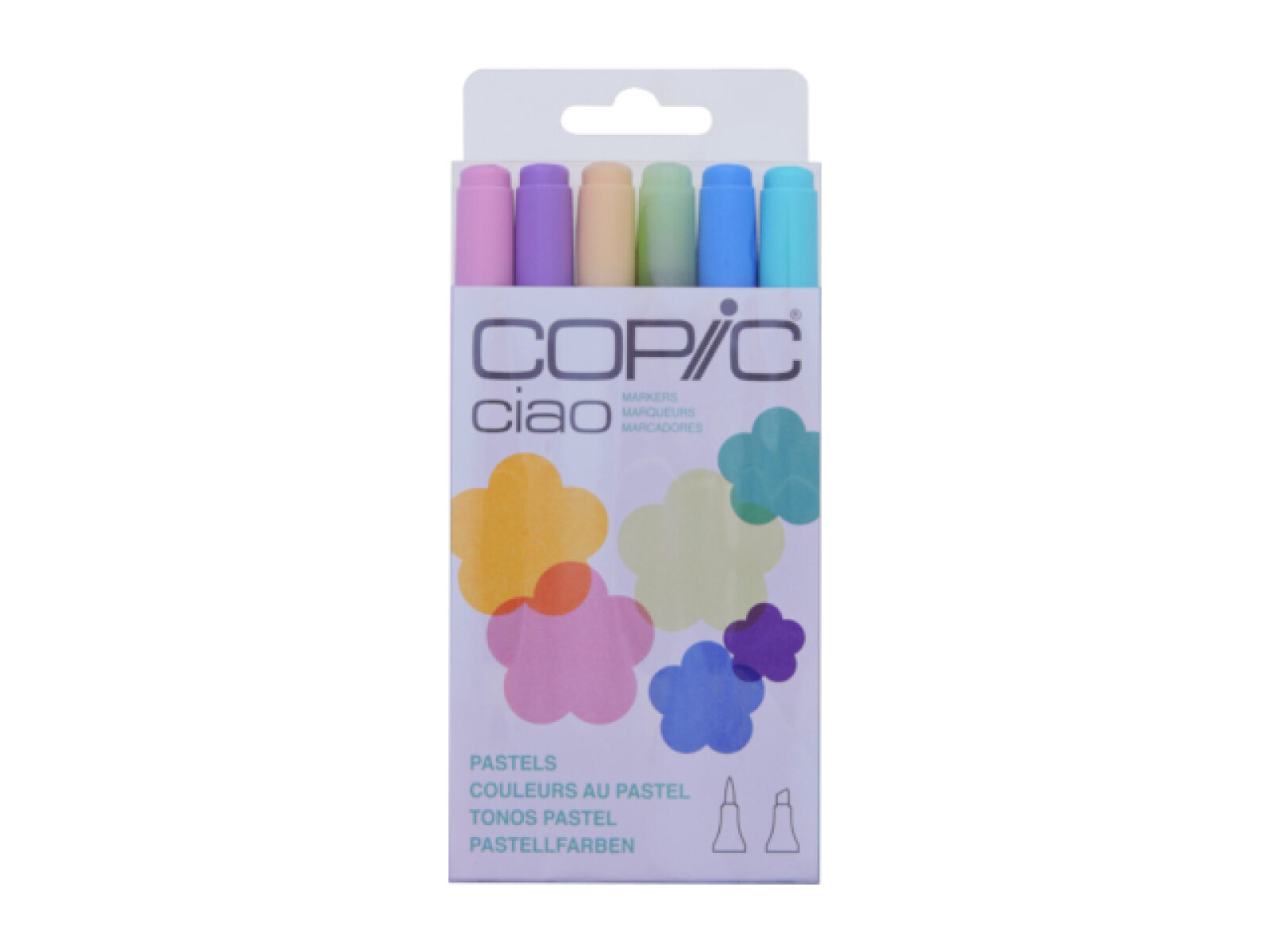 Marcadores COPIC Ciao - Pasteles - 6 colores 