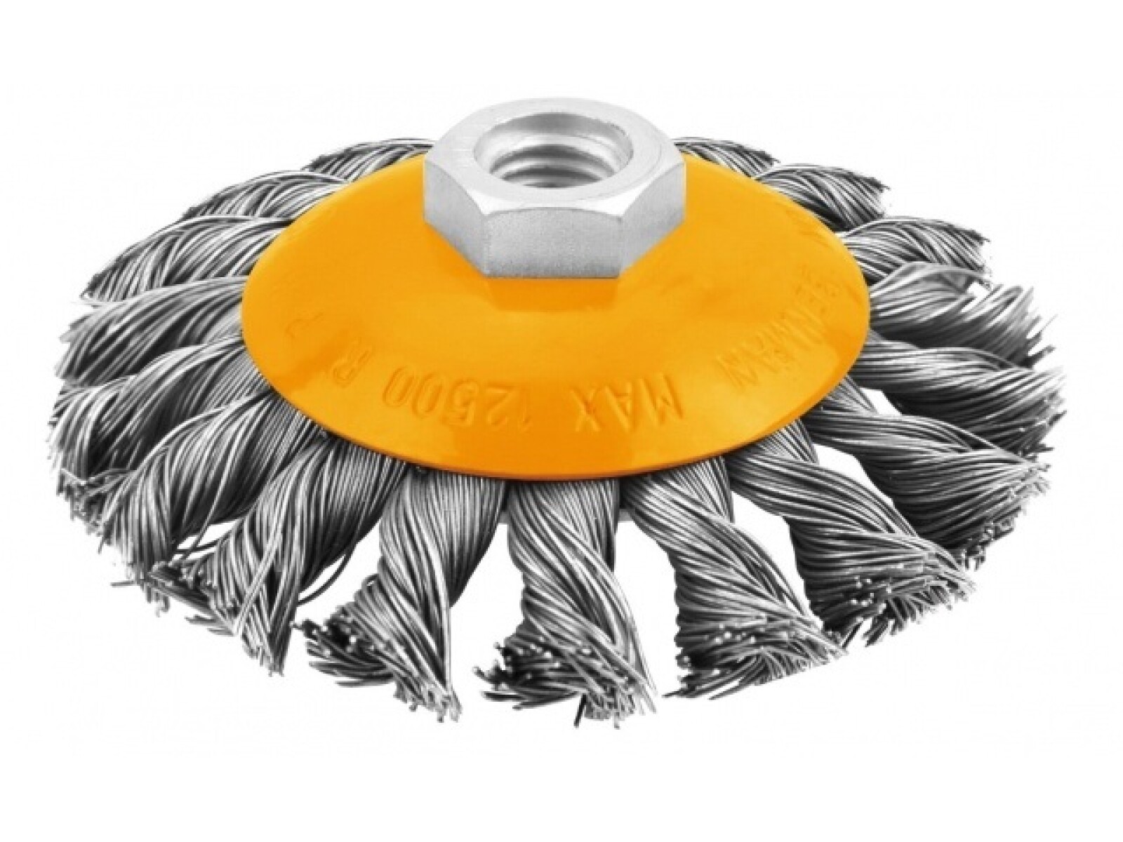 TOLSEN CEPILLO COPA CHATO TRENZADO INDUSTRIA AMOLADORA 100MM 