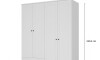 Ropero Americano PLUS 4 puertas 2 cajones - 100%MDF Blanco