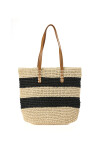 Bolso tejido Gold Negro