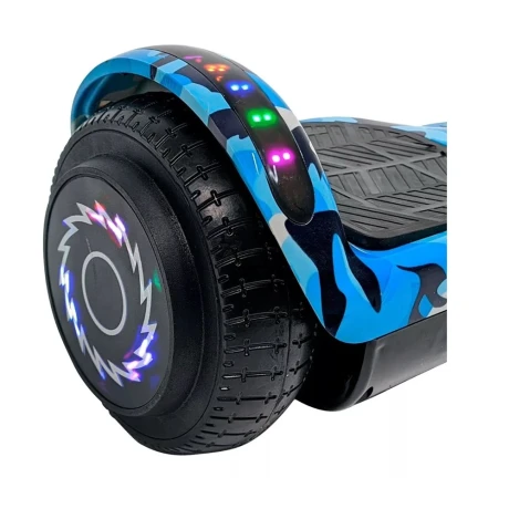 Patineta Eléctrica Hoverboard Bluetooth AZUL-CAMUFLADO