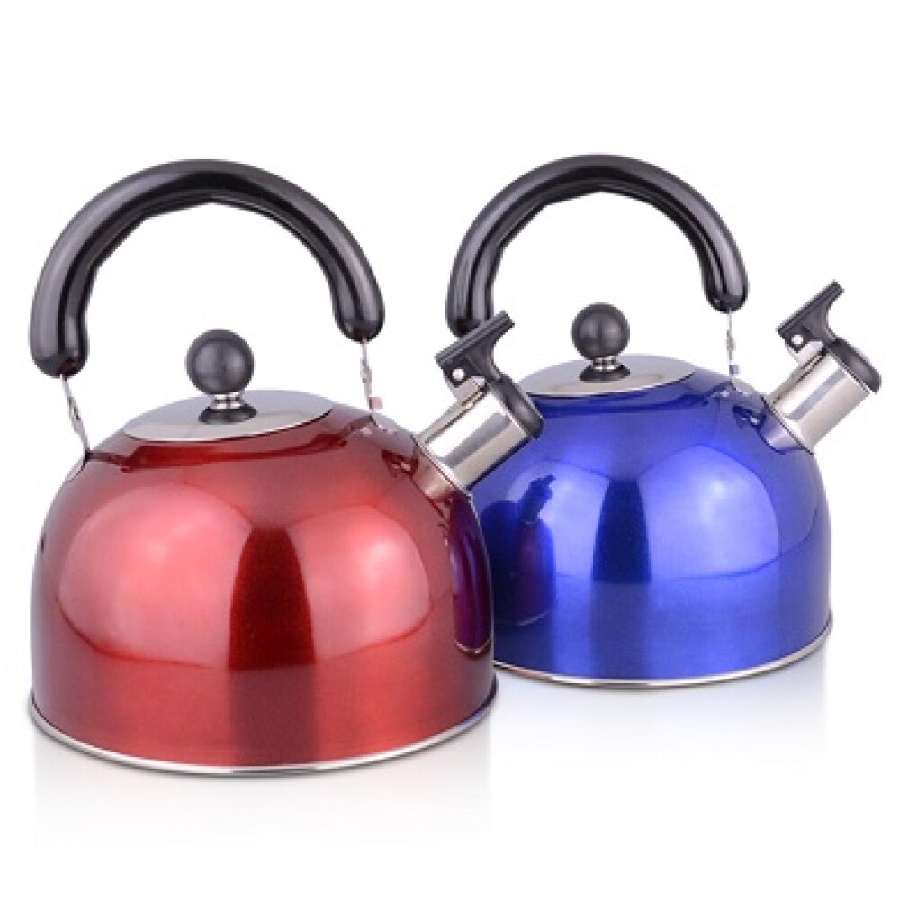 Caldera 3 L acero inox color con silbato Caldera 3 L acero inox color con silbato