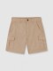 Pantalon Corto Cargo Marron