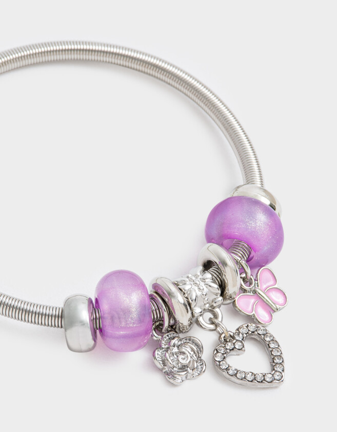 Pulseras Flexibles Multi dijes Pulsera Flexible Multi Dijes - Plateado
