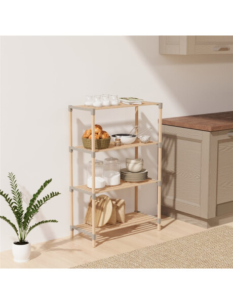 ESTANTERIA 4 NIVELES 116X65X30CM MADERA ESTANTERIA 4 NIVELES 116X65X30CM MADERA