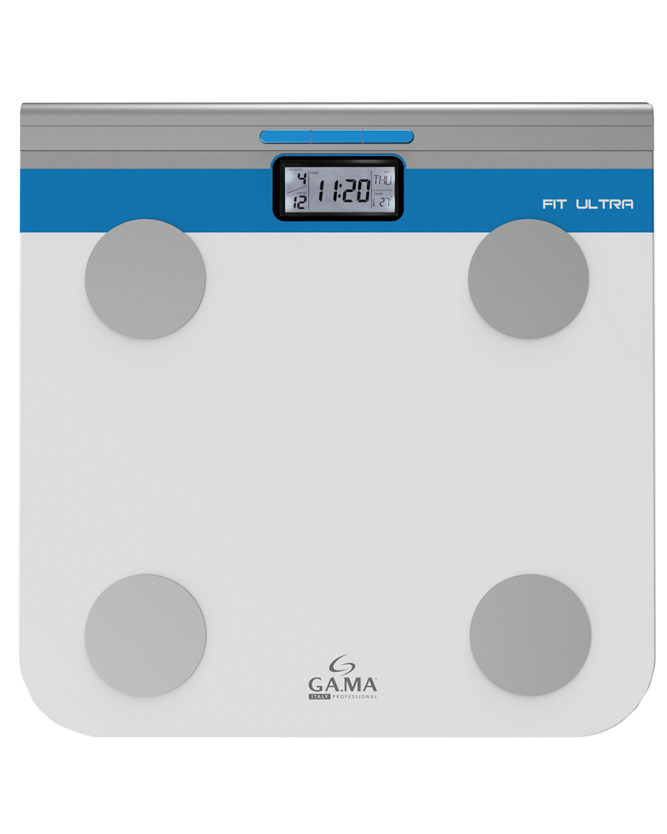 Balanza de baño digital GAMA Fit Ultra con medidora de grasa corporal 
