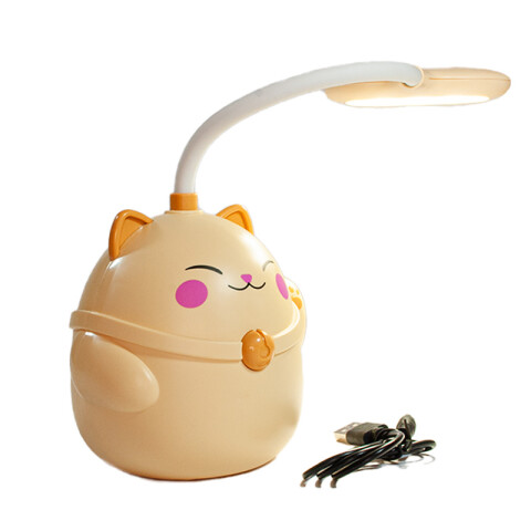 Portatil lampara de mesa diseño happy cat colores USB Unica