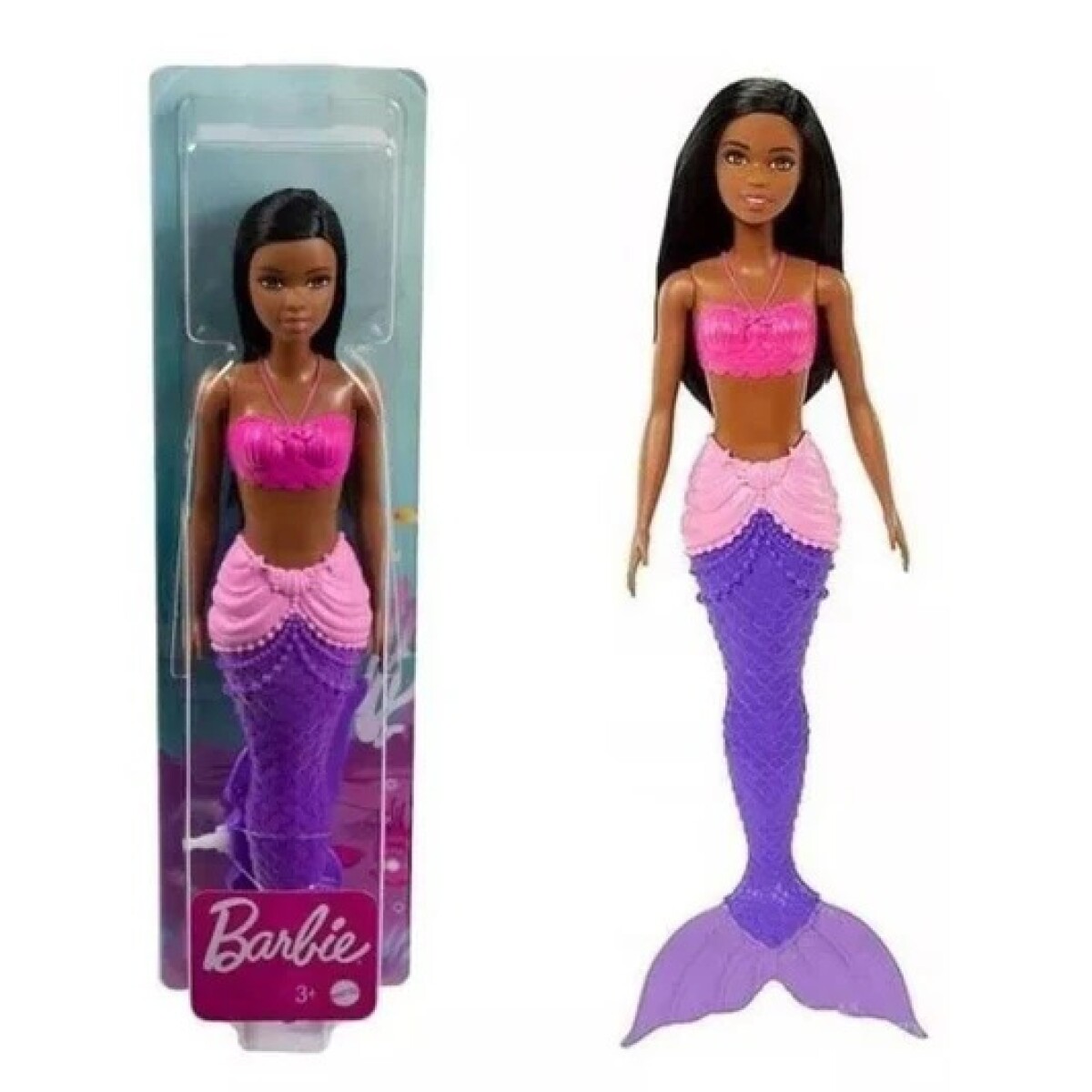 Barbie Sirena Dreamtopia - pelo negro 