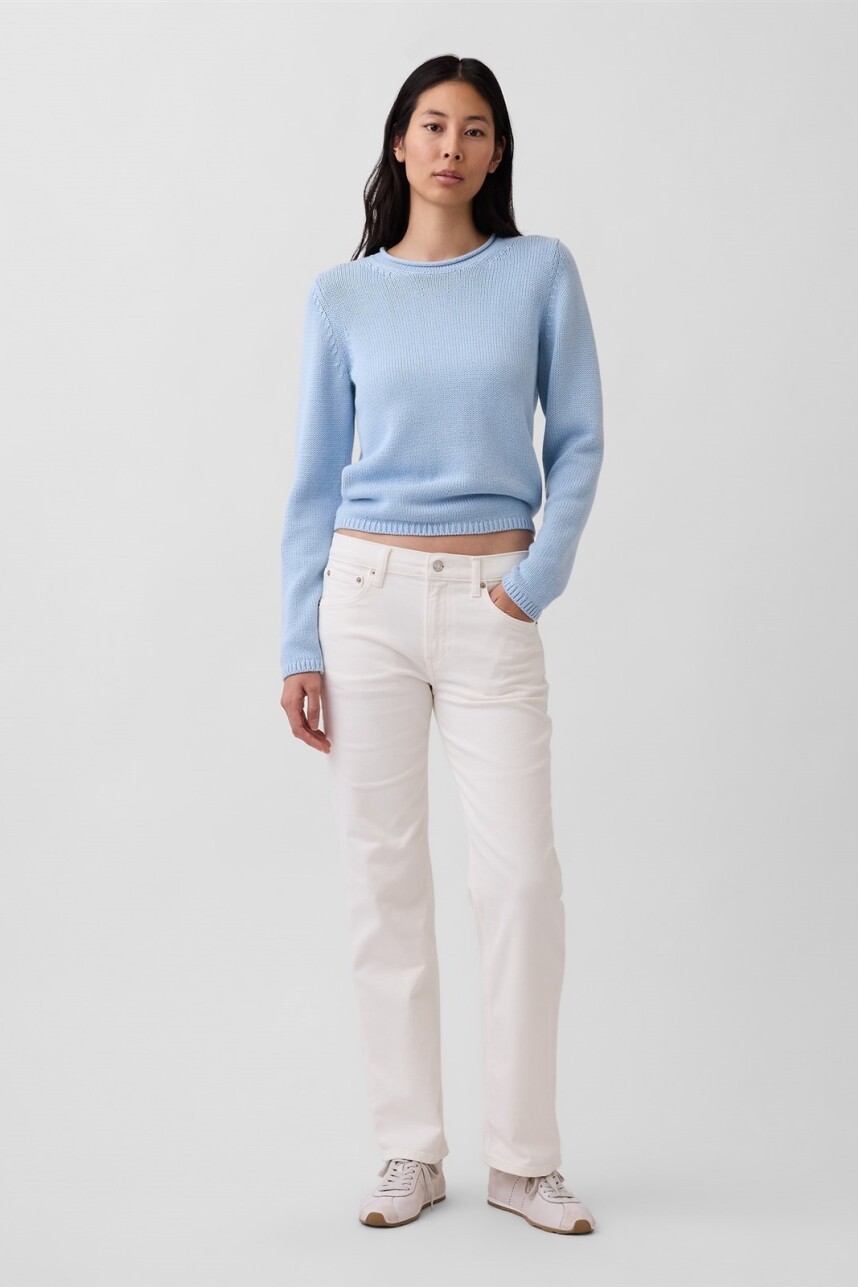Jean Relaxed Straight Mujer Winter White