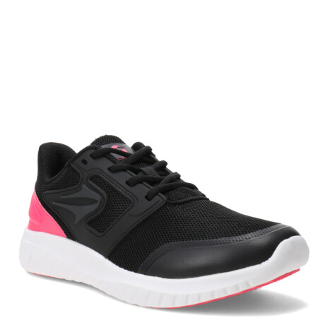 Championes de Mujer Topper Fast Negro - Fucsia