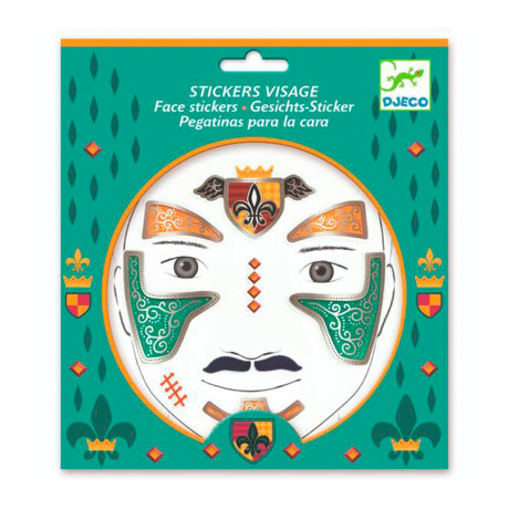 Maquillaje Facial En Stickers Caballero Unica