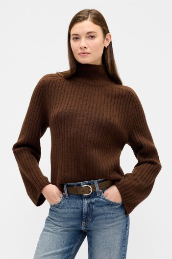 Buzo Polera Mujer Dark Brown 1
