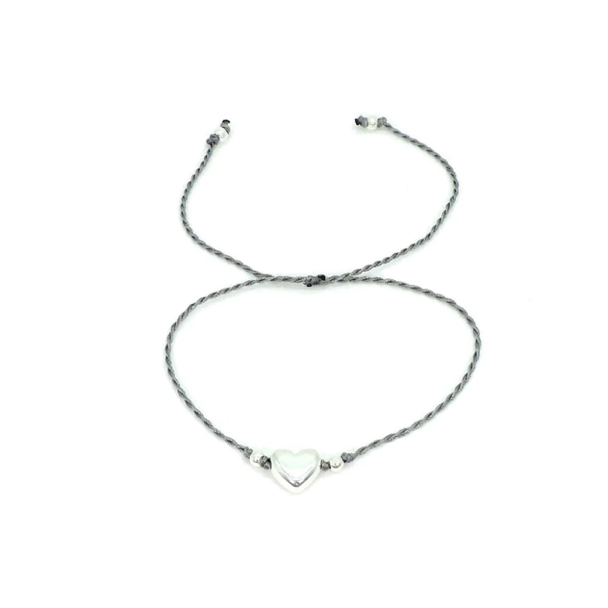 Pulsera Bali Piccolo Cuore - Gris 