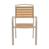 JGO MESA RECT P/JARDIN BEIGE COMB 7PZAS Unica