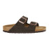 Sandalia Arizona Soft Footbed Suede Leather - Regular Marron