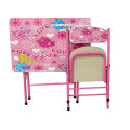 Escritorio Infantil Con Silla Plegable Rosa