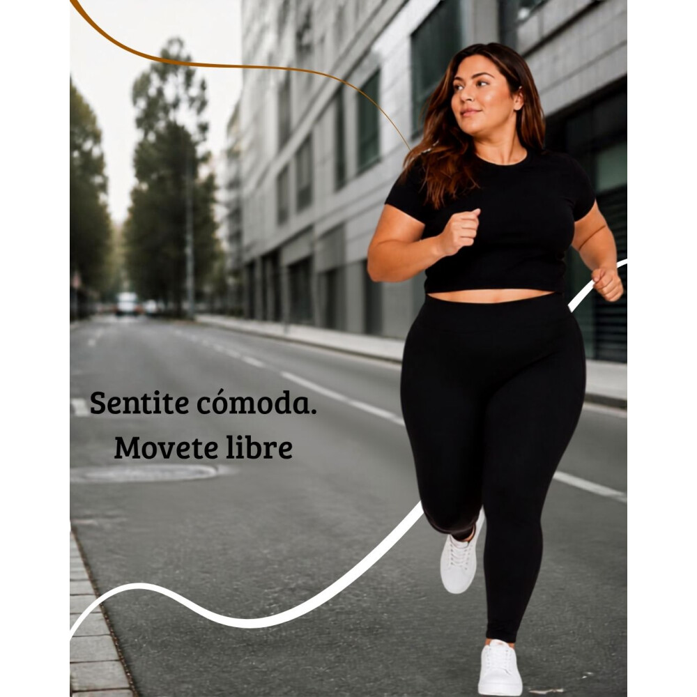 Calza tiro alto skinny deportiva Calza tiro alto skinny deportiva