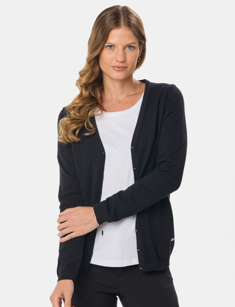 SACO TEJIDO CLÁSICO Negro