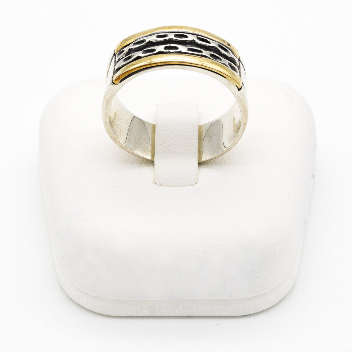 Anillo de plata 925 y double en oro 18 ktes. 