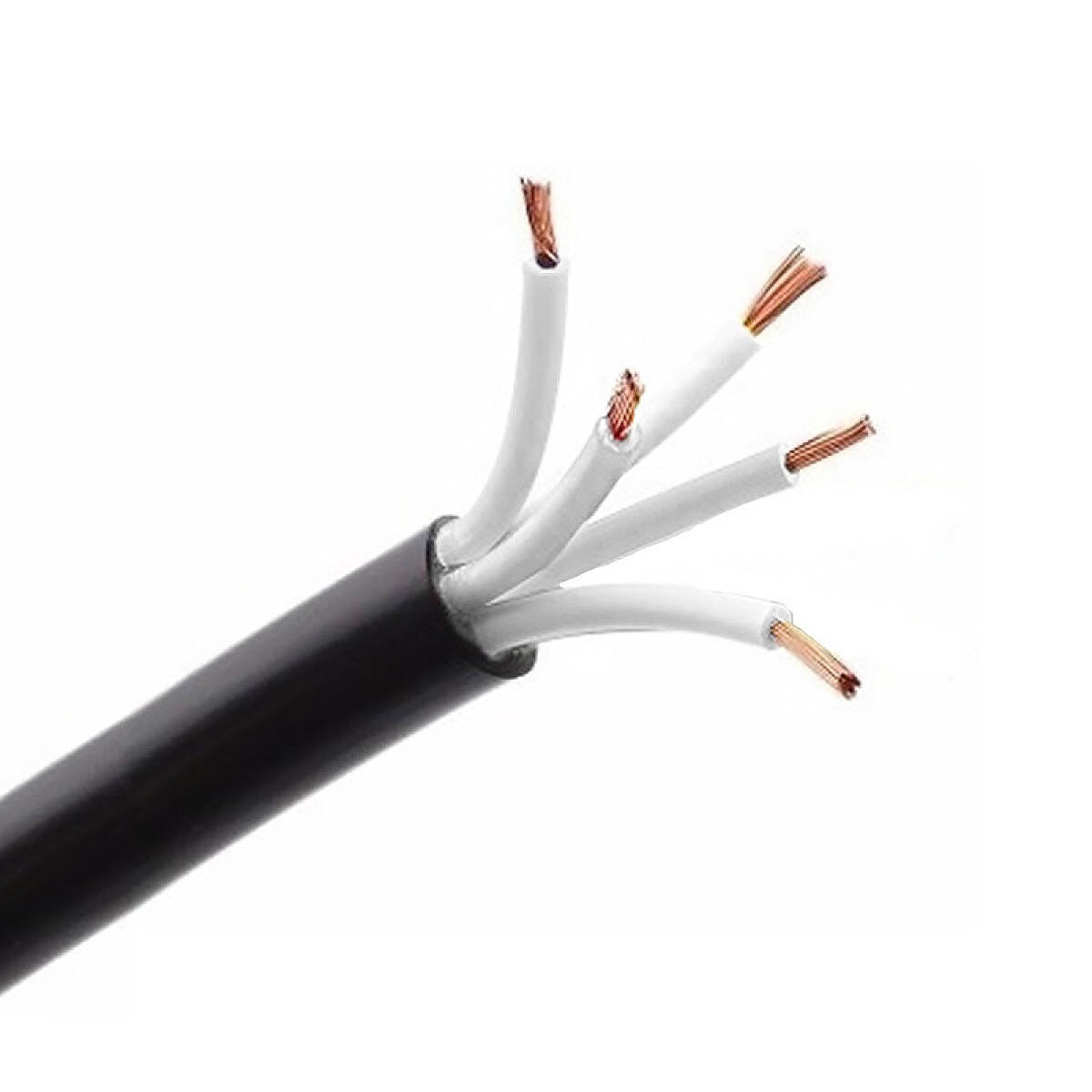 Cable de comando flexible negro, 5x2,5mm² - Funsa - N14307 