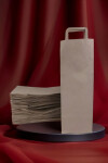 Pack x 200 - bolsa lisa 14x08x40 cm, para botella MADERA