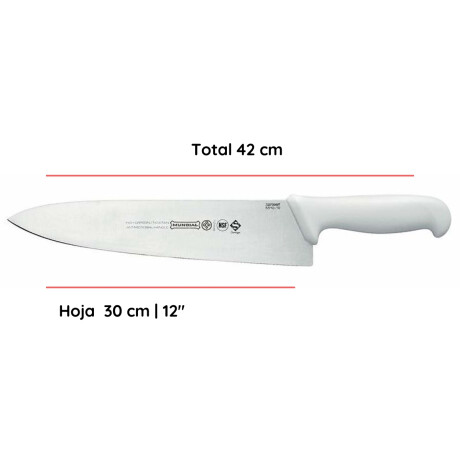 Cuchilla lamina ancha acero inoxidable 12'' Cuchilla lamina ancha acero inoxidable 12''