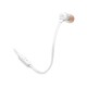 Auriculares JBL TUNE 110 Blanco con micrófono Auriculares JBL TUNE 110 Blanco con micrófono