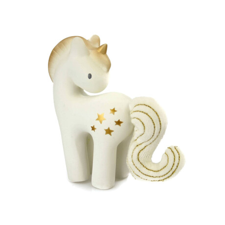 Sonajero Unicornio Con Estrellitas Doradas Sonajero Unicornio Con Estrellitas Doradas