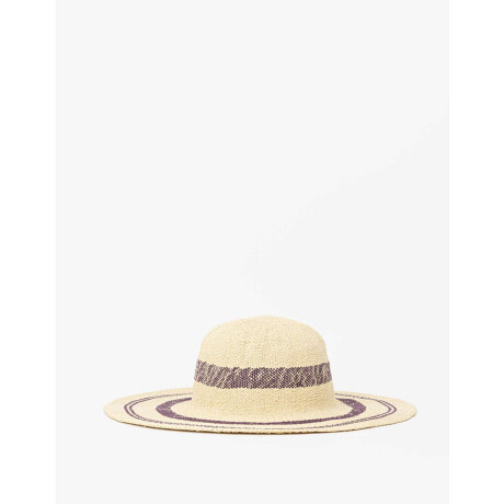 Sombrero Efecto Rafia Combinacion Bicolor